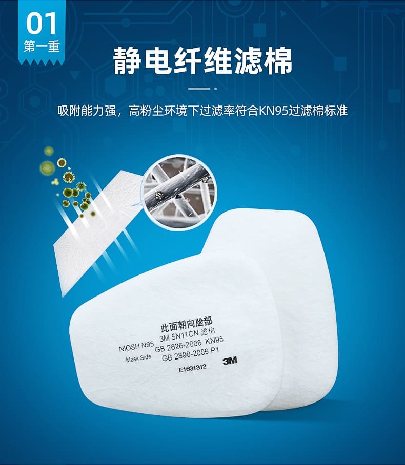 3M 7502 双滤盒半面罩 (中号)